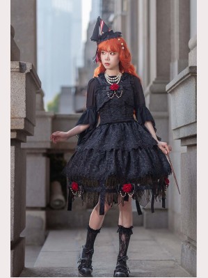 Apprentice Witch Gothic Lolita Top & Skirt by Infanta (IN1013)
